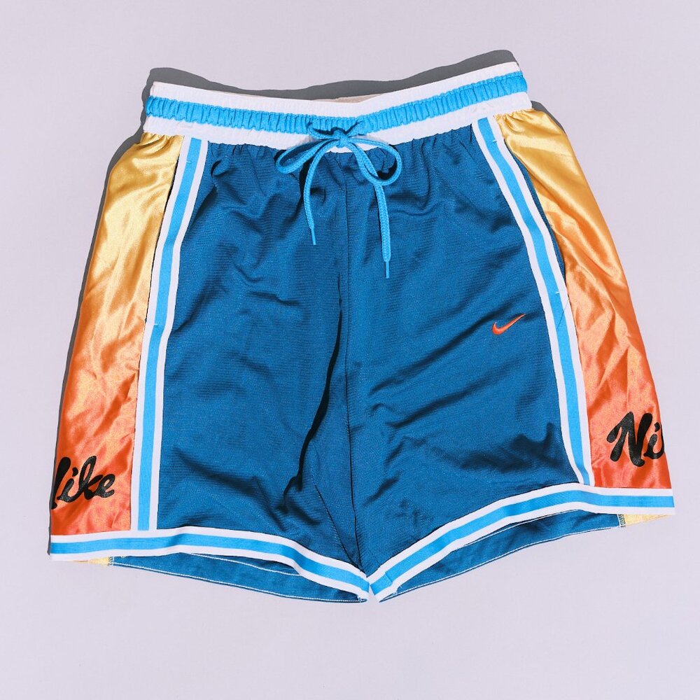 NIke Men’s Blue & Orange Athletic Shorts — Size M